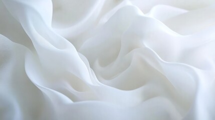 Fototapete - 3d abstract wavy white background. smooth wallpaper