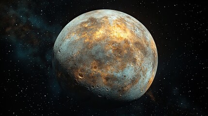 Wall Mural - planet in the outer space 3d rendering