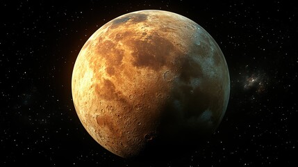 Wall Mural - planet in the outer space 3d rendering