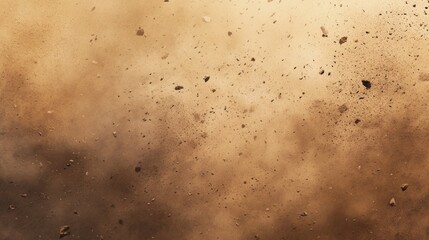 Poster - A dusty, sandy background with a lot of debris