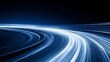 © chujun - Digital technology Blue tunnel light poster background