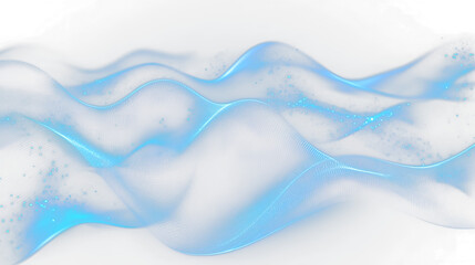 Poster - beautiful abstract wave technology background with blue light digital effect corporate concept