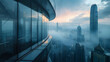 © master graphics  - panorama from futuristic buildings
