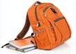 © Man888 - Bright Orange School Backpack Isolated on a Clean White Background for Education and Fashion Use