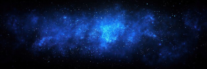 Aufkleber - Vast cosmic scene featuring swirling blue nebulae and bright stars