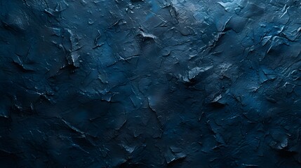 Poster - Rough texture on a dark blue background gradually falling into black AI generated illustration
