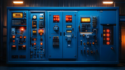 Futuristic Control Panel 3D Illustration