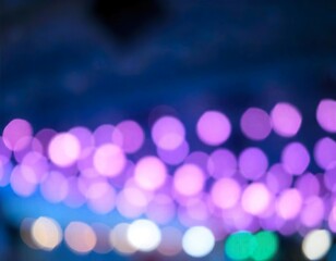 Glittering purple bokeh background with soft focus and sparkling lights