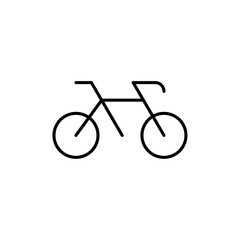 Aufkleber - Bicycle icon Outline vector for web ui