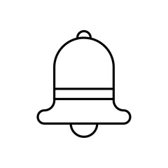 Poster - Bell icon Outline vector for web ui