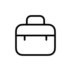 Poster - Briefcase icon Outline vector for web ui