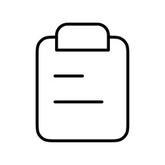 Poster - Clipboard icon Outline vector for web ui