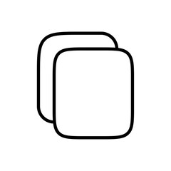 Poster - Copy icon Outline vector for web ui