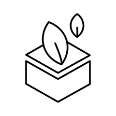 Poster - Eco packaging icon Outline vector for web ui