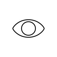 Poster - Eye icon Outline vector for web ui