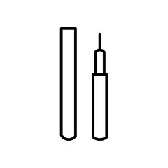Poster - Eye liner icon Outline vector for web ui
