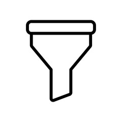 Aufkleber - Filter icon Outline vector for web ui