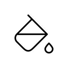 Aufkleber - Fill icon Outline vector for web ui