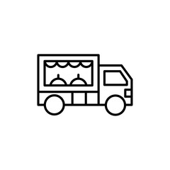 Poster - Food truck icon Outline vector for web ui