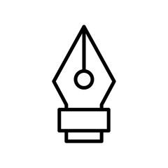 Poster - Fountain pen icon Outline vector for web ui