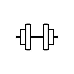 Poster - Gym icon Outline vector for web ui