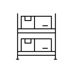 Aufkleber - Inventory icon Outline vector for web ui