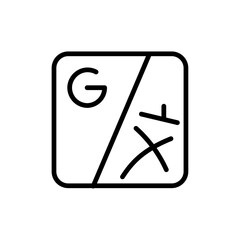 Aufkleber - Language icon Outline vector for web ui