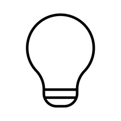 Poster - Lightbulb icon Outline vector for web ui
