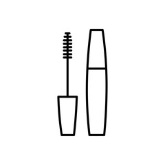 Poster - Mascara brush icon Outline vector for web ui