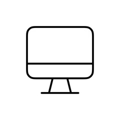 Poster - Monitor icon Outline vector for web ui