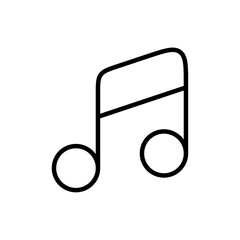 Poster - Music icon Outline vector for web ui