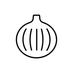Poster - Onion icon Outline vector for web ui