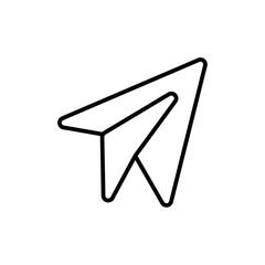 Aufkleber - Paper plane Outline vector for web ui