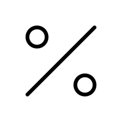 Poster - Percentage Icon Outline vector for web ui