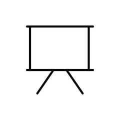 Poster - presentation board icon Outline vector for web ui