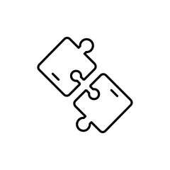 Aufkleber - Puzzle icon Outline vector for web ui