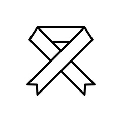 Poster - Ribbon Icon Outline vector for web ui