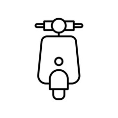 Poster - Scooter bike icon Outline vector for web ui