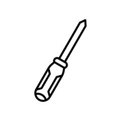 Poster - Screwdriver icon Outline vector for web ui