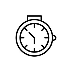 Poster - Stop watch icon Outline vector for web ui