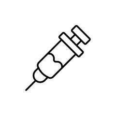 Poster - Syringe icon Outline vector for web ui