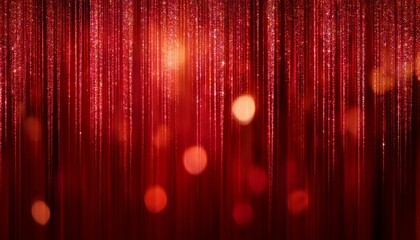 Wall Mural - abstract background of a blurred red party glitter curtain