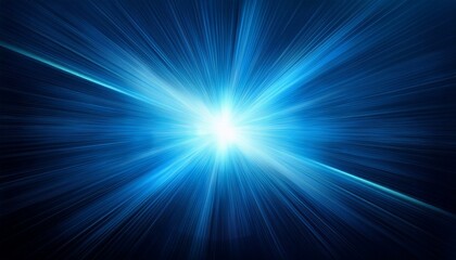 Wall Mural - shining light with blue glow color