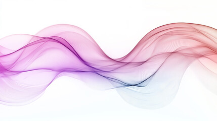 Wall Mural - Abstract Colorful Wavy Lines Background with Flowing Gradient Curves and Smooth Wave Pattern