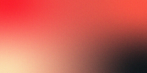 Poster - Red color gradient background. Red color grunge light texture background. Grainy retro style backdrop. classic deep Rose gradation pale red paint with minimal stye and space