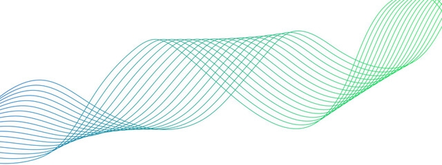 Leinwandbilder - Abstract modern stream wave background and wave curve lines. Wavy flowing dynamic smooth future technology curve. Frequency sound wave lines and twisted curve lines.