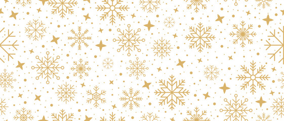 abstract snowflake seamless border. snowflakes seamless pattern. snowfall repeat backdrop. winter ho