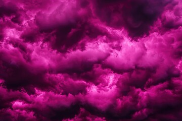 Poster - Majestic pink clouds swirl across the sky, creating a dramatic and enchanting atmosphere, perfect for artistic or atmospheric projects.