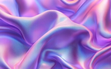 Poster - a stunning blend of purple and pink satin fabric, showcasing smooth waves and shimmering textures th