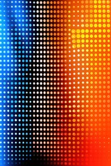 Poster - vibrant gradient background featuring a blend of blue, orange, and yellow dots, perfect for modern d